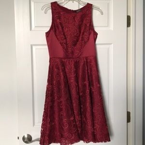 Ox blood tahari dress